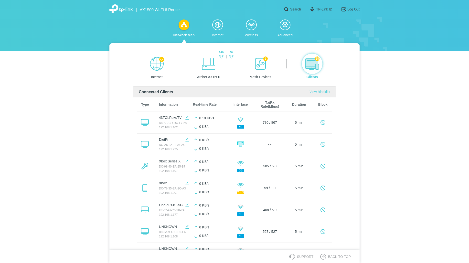 Router Page